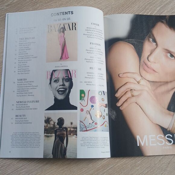 Harper's Bazaar Magazine Summer 2025 Jenna Ortega Lifestyle Fashion - Picture 6 of 9